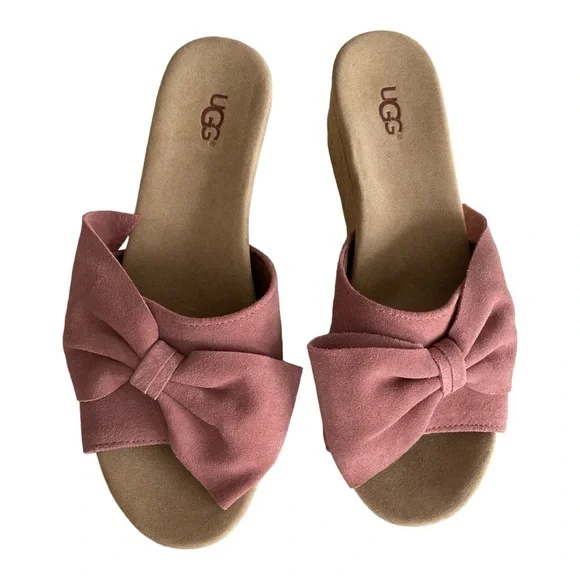 UGG Women's Jaycee Espadrille Wedge Sandal, Adobe Gold, 9.5M US - Picture 3 of 8